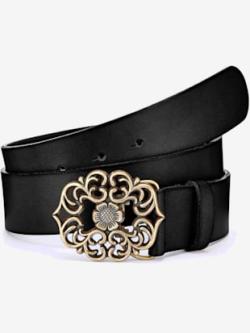 Ceinture hanches ceinture en cuir de qualité, couleur noir, taille 85, marque LASCANA - helline