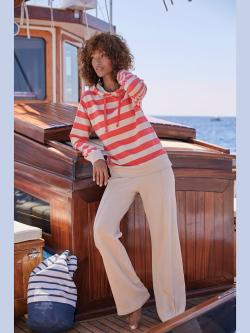 Sweatshirt long à capuche, couleur rouge, taille 34/36, marque H.I.S - helline