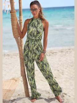 Combinaison encolure américaine, couleur vert, taille 48, marque s.Oliver - helline