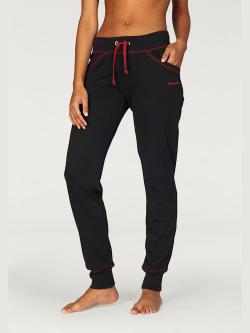 Pantalon détente sportif avec poches fendues, couleur noir, taille 46/48, marque Bench. Loungewear - helline