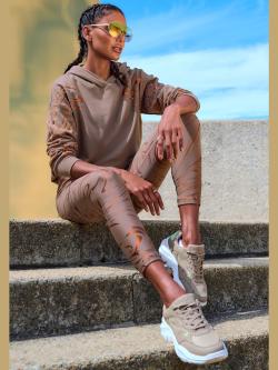 Leggings technique caleçon d'extérieur au motif abstrait, couleur multicolore, taille XL (48/50), marque LASCANA ACTIVE - helline
