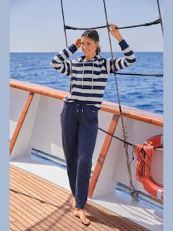 Pantalon détente pantalon molletonné à la largeur confortable, couleur bleu, taille 34/36, marque H.I.S - helline
