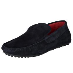 Mocassins en daim bleu marine