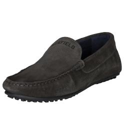 Mocassins en daim gris