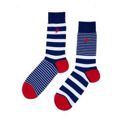 Chaussettes tricolore rayées