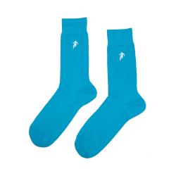 Chaussettes homme turquoise