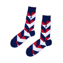 Chaussettes à motifs tricolore