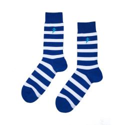 Chaussettes rugby bleu