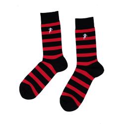 Chaussettes club rouge et noir