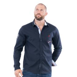 Chemise Ruckfield à manches longues French Rugby Club bleu marine