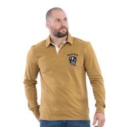 Polo Ruckfield  à manches longues Chabal collector beige foncé