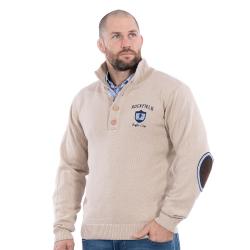 Pull Camionneur Ruckfield Rugby Vichy beige