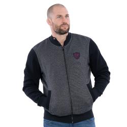 Veste molleton zippée Ruckfield Rugby Elégance noir