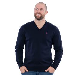 Pull col V Ruckfield Rugby Elégance bleu marine