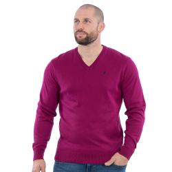 Pull col V Ruckfield Rugby Elégance fuschia