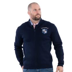 Gilet zippé Ruckfield Rugby Club bleu marine