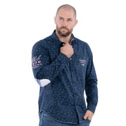 Chemise fleurie Ruckfield Rugby Club bleu marine