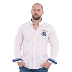 Chemise Ruckfield à manches longues Rugby Club rose