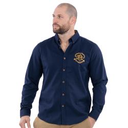 Chemise Ruckfield Héritage à manches longues bleu marine