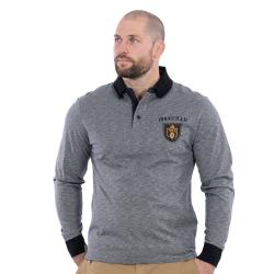 Polo Ruckfield à manches longues Maison de Rugby gris anthracite