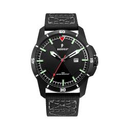 Montre en acier noire
