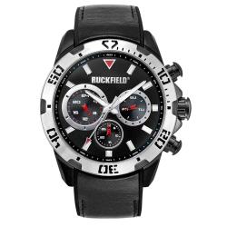 Montre Ruckfield bracelet Cuir noir