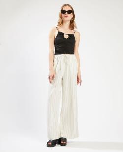 Pantalon large et droit SMALL Femme - Couleur rose - Taille S - Pantalon Femme - PIMKIE