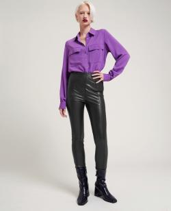 Legging simili cuir Femme - Couleur noir - Taille 42 - Pantalon Femme - PIMKIE