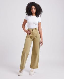 Jean wide taille haute Femme - Couleur marron - Taille 34 - Jean Femme - PIMKIE