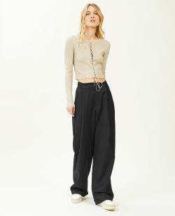 Pantalon évolutif Femme - Couleur noir - Taille 00 - Pantalon Femme - PIMKIE