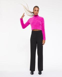 Pantalon city droit Femme - Couleur noir - Taille 42 - Pantalon Femme - PIMKIE