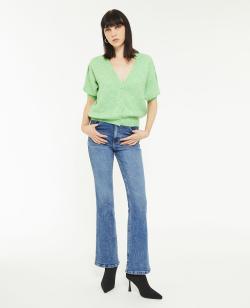 Jean flare taille haute Femme - Couleur bleu - Taille 38 - Jean Femme - PIMKIE