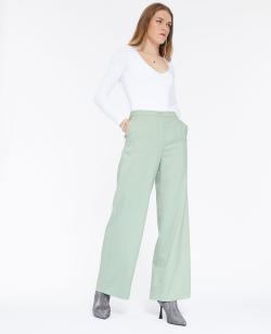 Pantalon large et droit taille haute Femme - Couleur vert - Taille 42 - Femme - PIMKIE