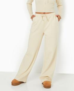 Pantalon de jogging droit en molleton Femme - Couleur marron - Taille S - Pantalon Femme - PIMKIE