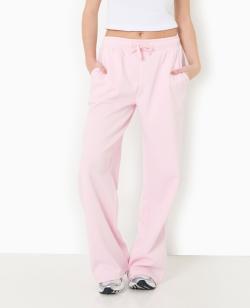 Pantalon de jogging droit en molleton Femme - Couleur rose - Taille XL - Pantalon Femme - PIMKIE