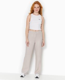 Pantalon droit souple en tissu fluide Femme - Couleur marron - Taille 32 - Pantalon Femme - PIMKIE