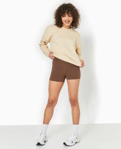 Short cycliste court Femme - Couleur marron - Taille S - Short Femme - PIMKIE