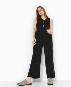 Combinaison effet gilet de barman Femme - Couleur noir - Taille 40 - Combinaison et Salopette Femme - PIMKIE