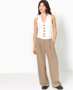 Pantalon large avec effet caleçon apparent Femme - Couleur vert - Taille 36 - Femme - PIMKIE