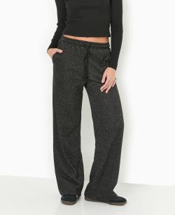 Pantalon de jogging droit avec lurex Femme - Couleur gris - Taille XS - Pantalon Femme - PIMKIE
