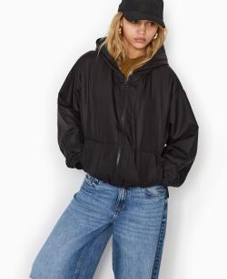 Blouson léger avec capuche Femme - Couleur noir - Taille XS - Femme - PIMKIE