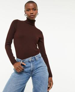 Pull à col roulé Femme - Couleur marron - Taille L - Pull et Gilet Femme - PIMKIE