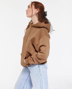 Sweat capuche oversize Femme - Couleur marron - Taille S - Femme - PIMKIE