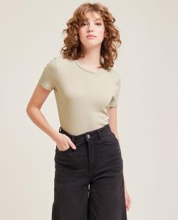Top maille côtelée Femme - Couleur beige - Taille M - T-shirt et Top Femme - PIMKIE