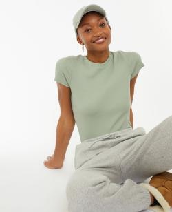 Top maille côtelée Femme - Couleur vert - Taille S - T-shirt et Top Femme - PIMKIE