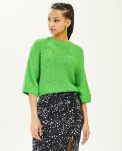 Pull manches courtes Femme - Couleur vert - Taille M - Pull et Gilet Femme - PIMKIE