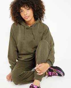 Sweat capuche oversize effet lavé Femme - Couleur vert - Taille S - Sweat Femme - PIMKIE