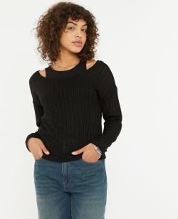 Top 2 en 1 Femme - Couleur noir - Taille S - Femme - PIMKIE