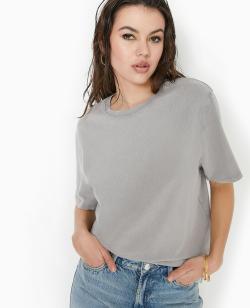 T-shirt oversize effet délavé Femme - Couleur gris - Taille S - T-shirt et Top Femme - PIMKIE