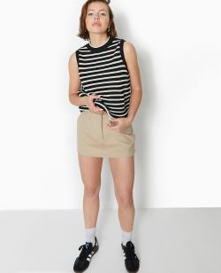 Pull sans manches rayé Femme - Couleur noir - Taille L - Pull et Gilet Femme - PIMKIE